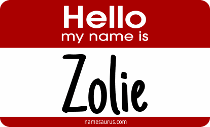 Hello my name is Zolie png download
