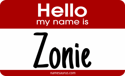 Hello my name is Zonie png download