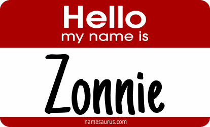 Hello my name is Zonnie png download