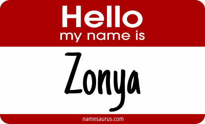 Hello my name is Zonya png download