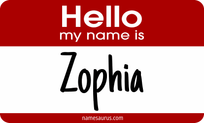 Hello my name is Zophia png download