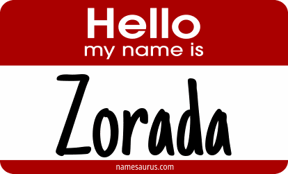 Hello my name is Zorada png download
