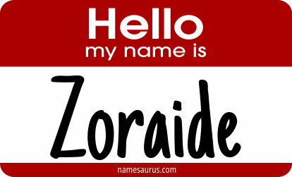 Hello my name is Zoraide png download