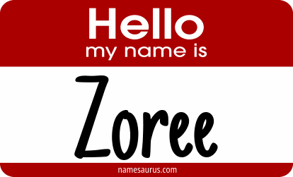Hello my name is Zoree png download