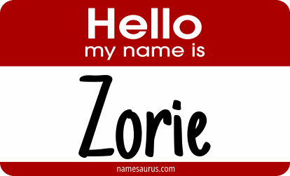 Hello my name is Zorie png download