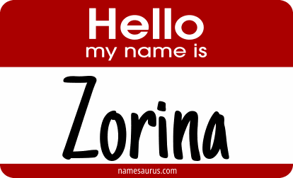 Hello my name is Zorina png download