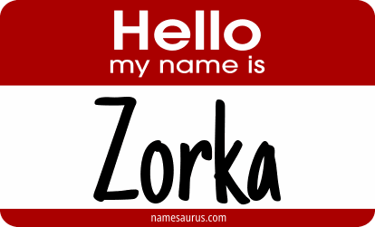 Hello my name is Zorka png download