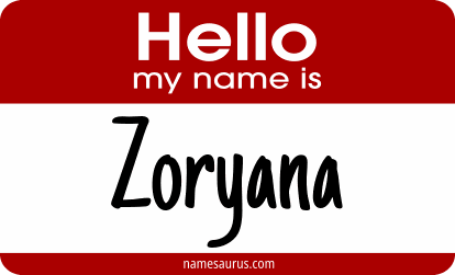 Hello my name is Zoryana png download