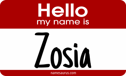 Hello my name is Zosia png download