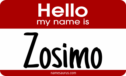Hello my name is Zosimo png download