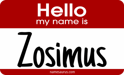 Hello my name is Zosimus png download