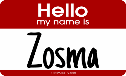 Hello my name is Zosma png download