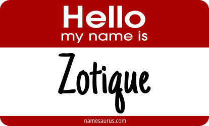 Hello my name is Zotique png download