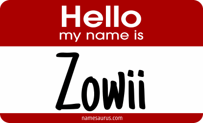 Hello my name is Zowii png download