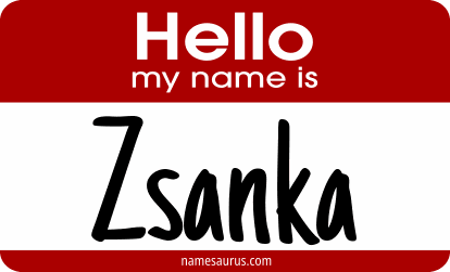 Hello my name is Zsanka png download