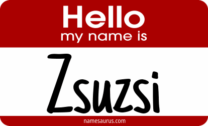 Hello my name is Zsuzsi png download