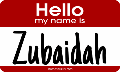 Hello my name is Zubaidah png download