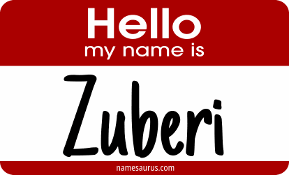 Hello my name is Zuberi png download