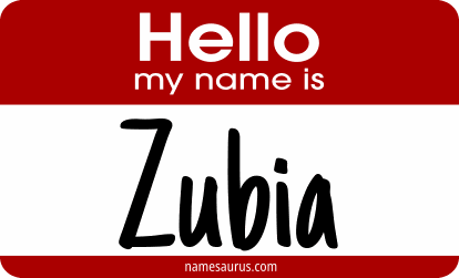 Hello my name is Zubia png download