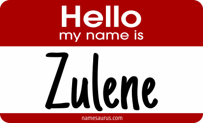 Hello my name is Zulene png download