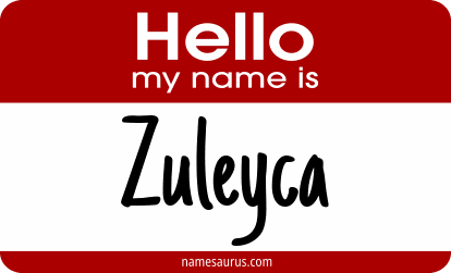 Hello my name is Zuleyca png download