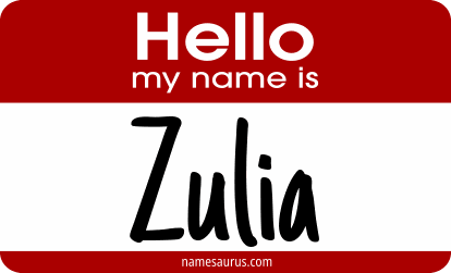 Hello my name is Zulia png download