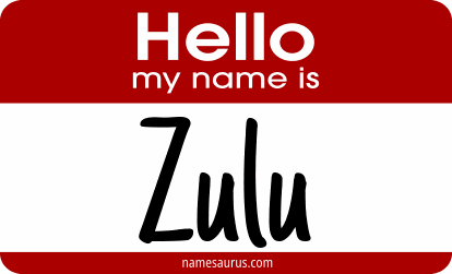 Hello my name is Zulu png download