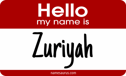 Hello my name is Zuriyah png download