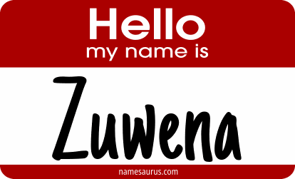 Hello my name is Zuwena png download