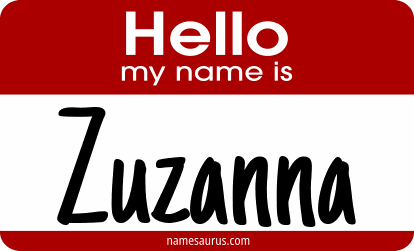 Hello my name is Zuzanna png download
