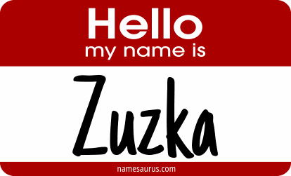 Hello my name is Zuzka png download