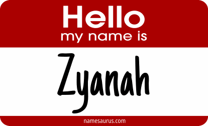 Hello my name is Zyanah png download