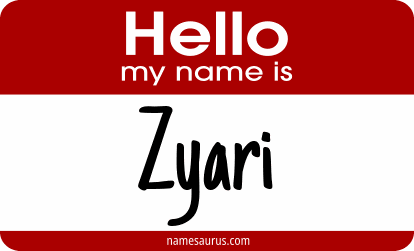 Hello my name is Zyari png download