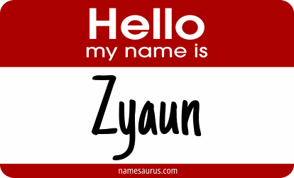 Hello my name is Zyaun png download