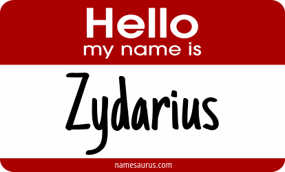 Hello my name is Zydarius png download