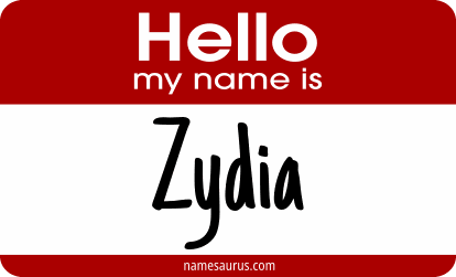 Hello my name is Zydia png download