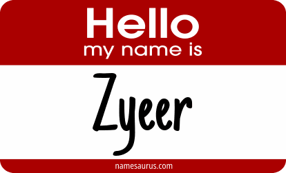 Hello my name is Zyeer png download
