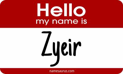 Hello my name is Zyeir png download