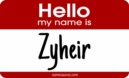 Hello my name is Zyheir png download
