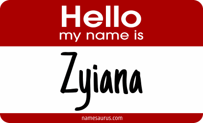 Hello my name is Zyiana png download