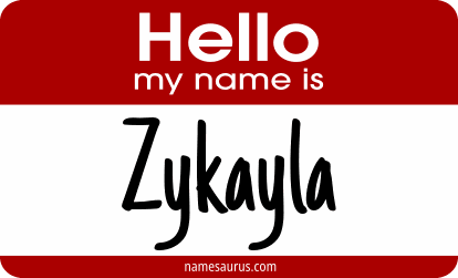 Hello my name is Zykayla png download