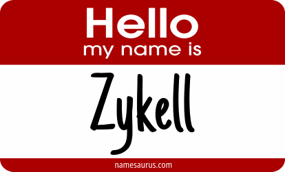 Hello my name is Zykell png download