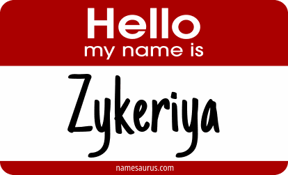 Hello my name is Zykeriya png download