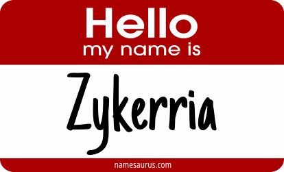 Hello my name is Zykerria png download