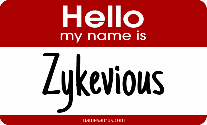 Hello my name is Zykevious png download