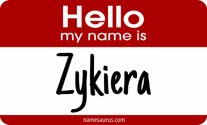 Hello my name is Zykiera png download