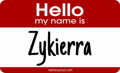 Hello my name is Zykierra png download