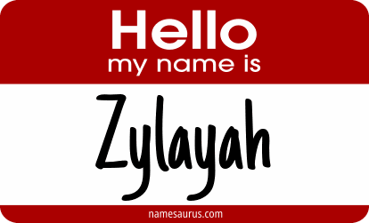 Hello my name is Zylayah png download