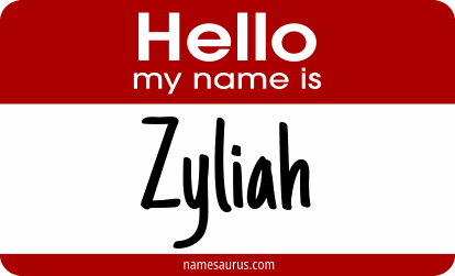 Hello my name is Zyliah png download