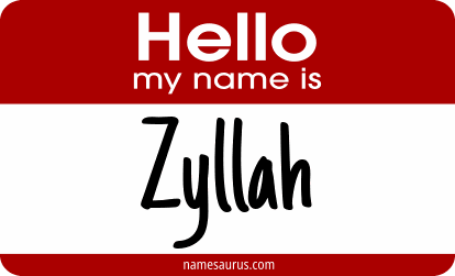 Hello my name is Zyllah png download